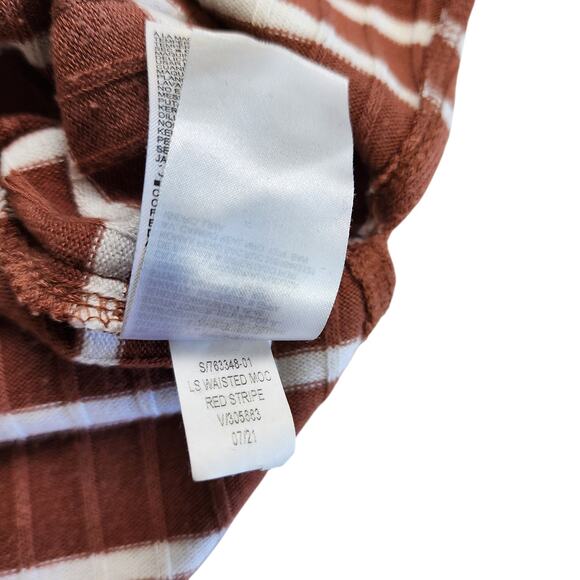 Old Navy Womens Long Sleeve Waist Defined Rib Knit Striped Midi Sweater Dress 2X - Picture 9 of 12